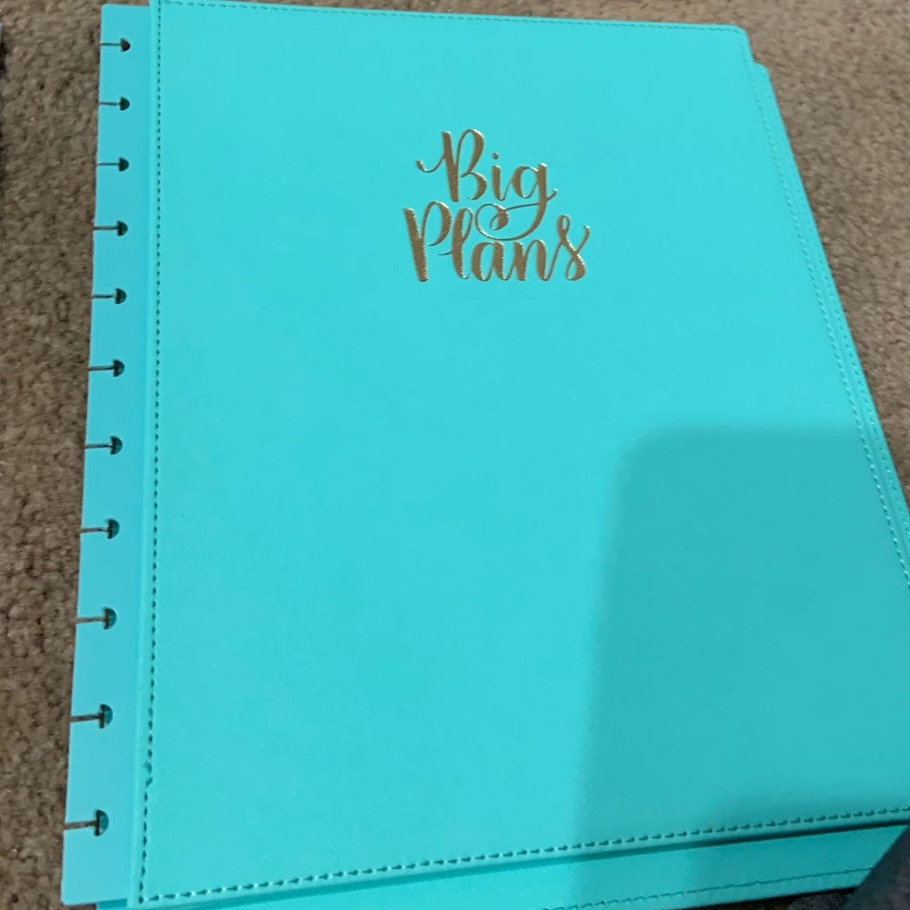 Big snap on covers teal happy planner